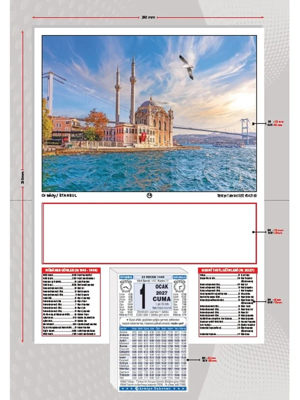 ölçü örneği — reklam alanı ve blok yeri